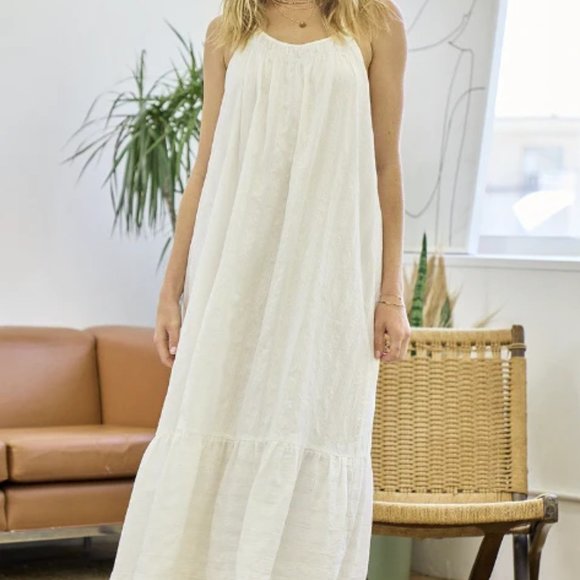 Rae and Doe - stripe cami style midi dress - Picture 2 of 4